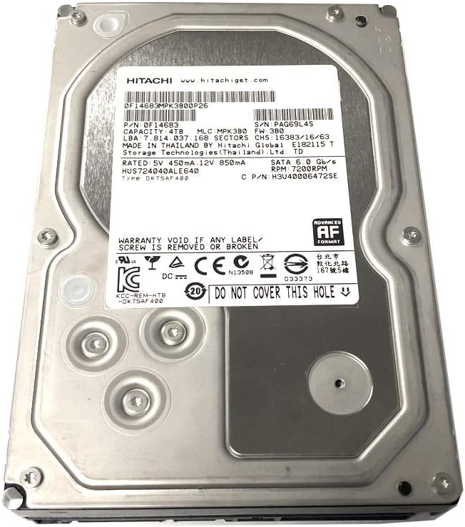 3.5-Inch 4TB 7200RPM SATA III Enterprise Hard Drive G922
