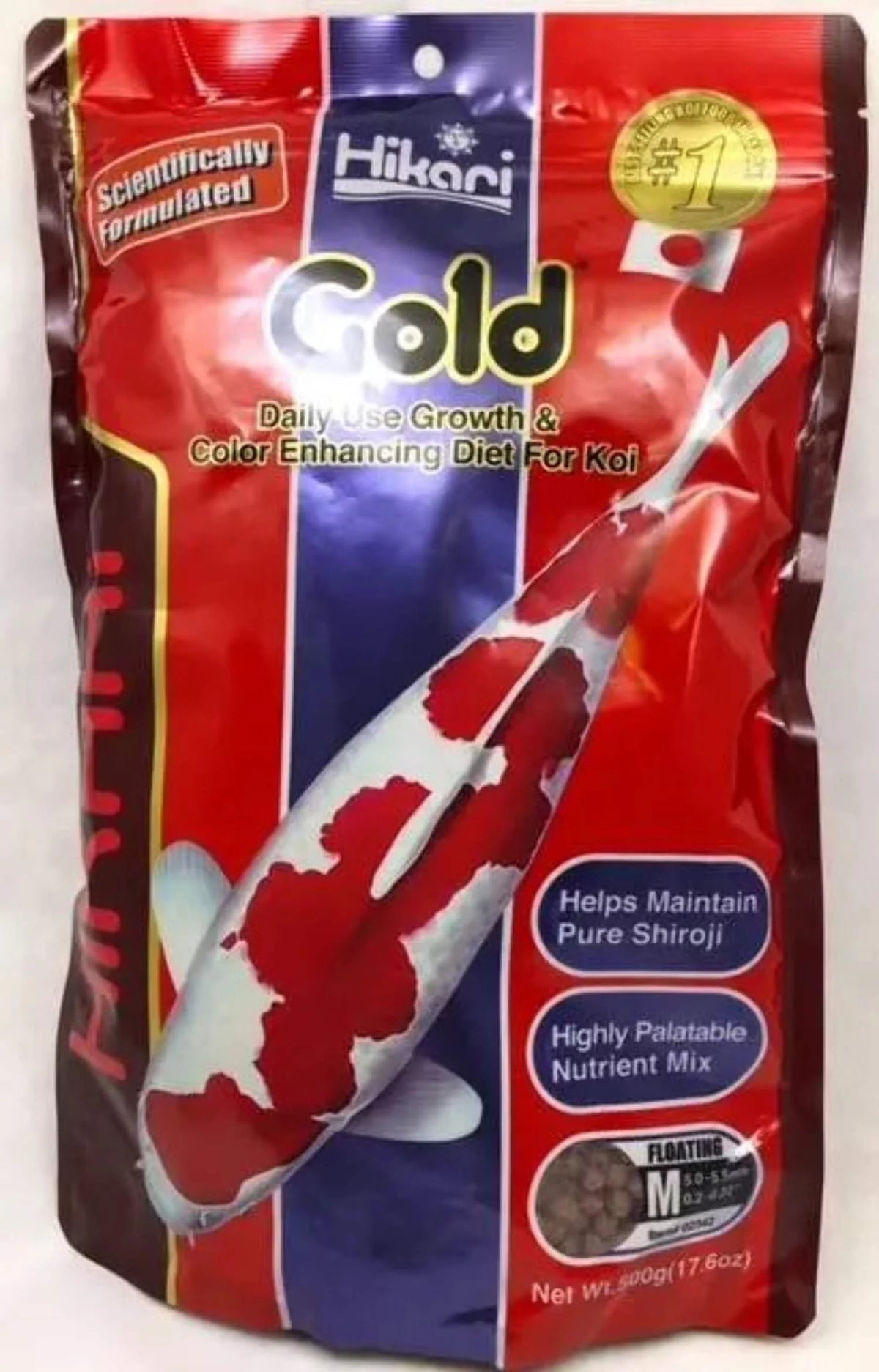 Koi Medium Pellet Fish Food, 17.6 Oz V946