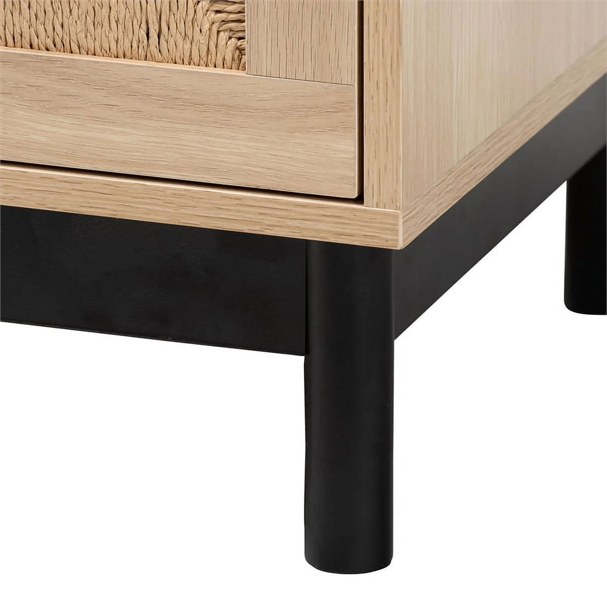 2-Drawer Mid-Century Wood End Table K599