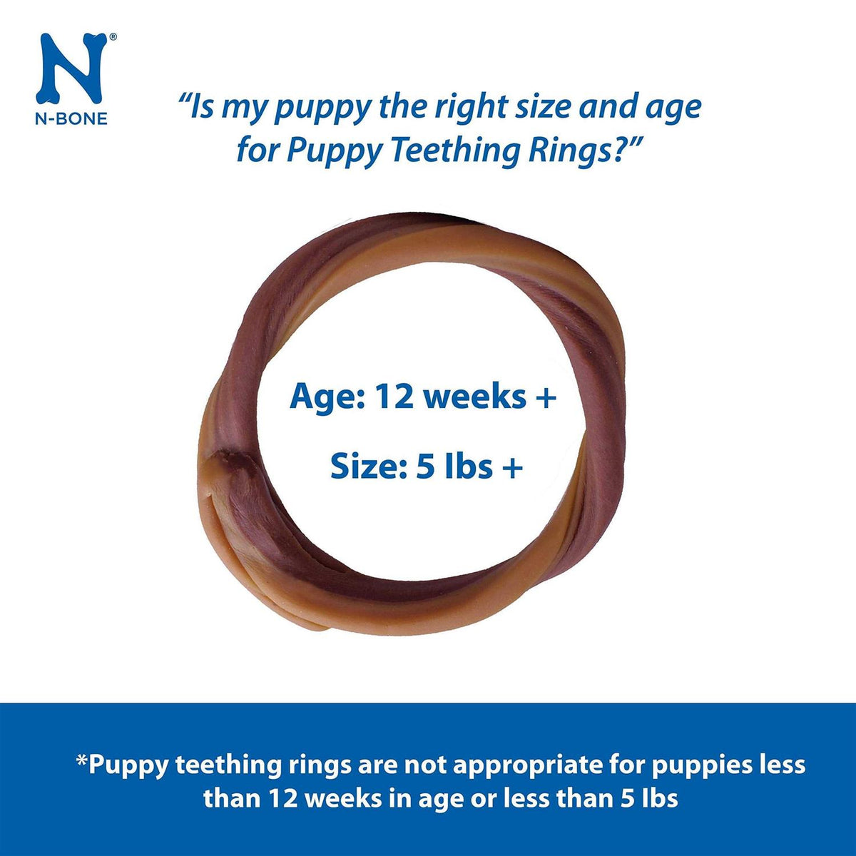 Chicken Flavor Puppy Teething Ring U7913