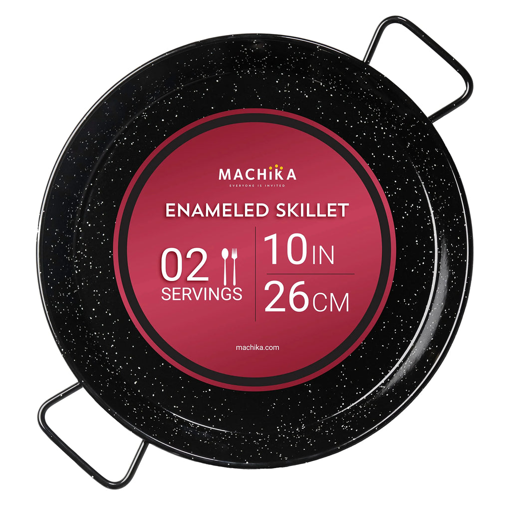 Enameled Steel Non Stick Paella Pan 10 inch S48675