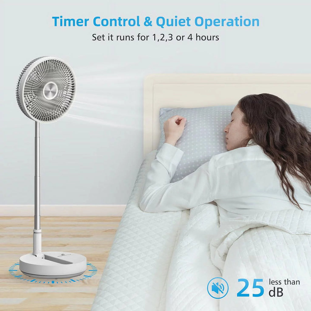 Foldable Portable Adjustable Oscillating Standing Fan W217