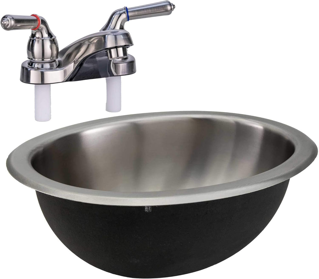 Stainless Steel Oval RV Kitchen Sink S650704