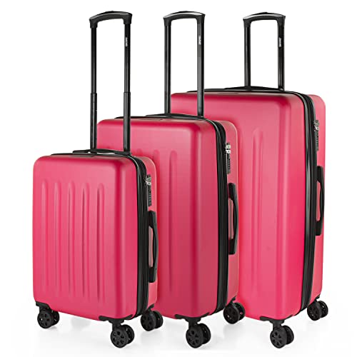 Hard Shell ABS Luggage Set of 3 Piece with TSA Combination Lock V99595