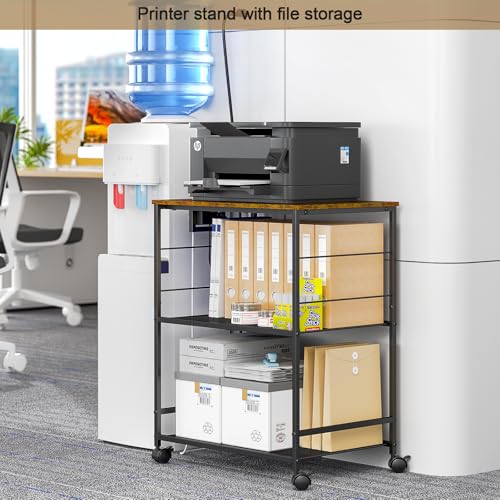 3 Tier Rolling Kitchen Cart with Lockable Wheels W91162