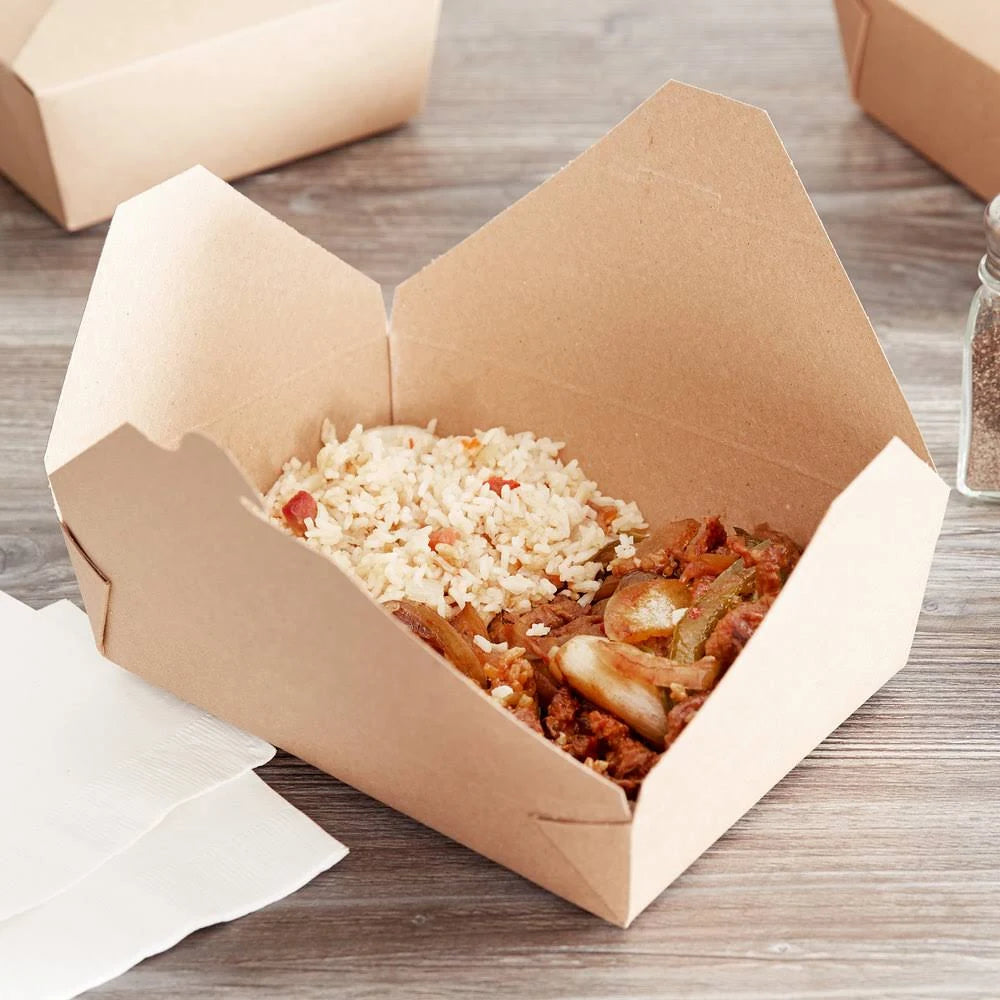 Kraft Microwavable Paper #2 Take-Out Container 200/Case A3178