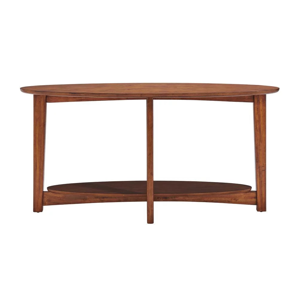 60"L Wood Console Table, Warm Chestnut Z48963