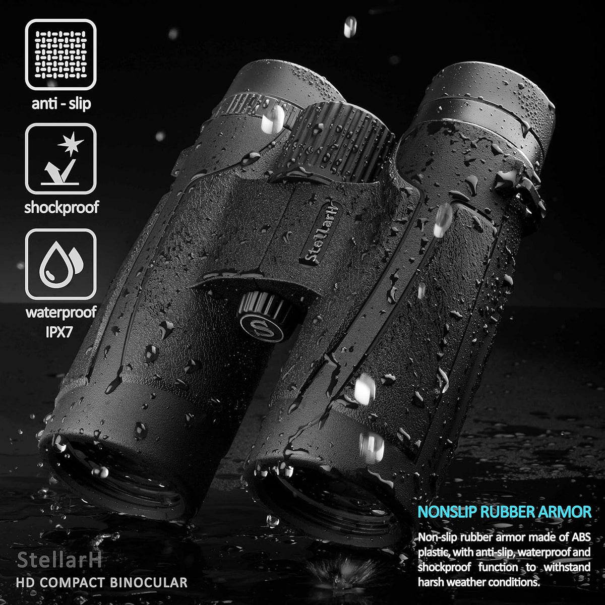 10x42 Waterproof Binoculars with Tripod and Carrying Bag G479