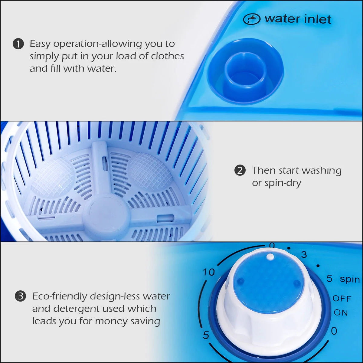 Portable Mini Compact Washing Machine B4304