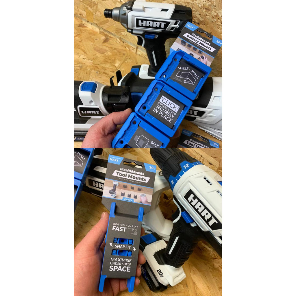 Blue Tool & Battery Mount Bundle C3012