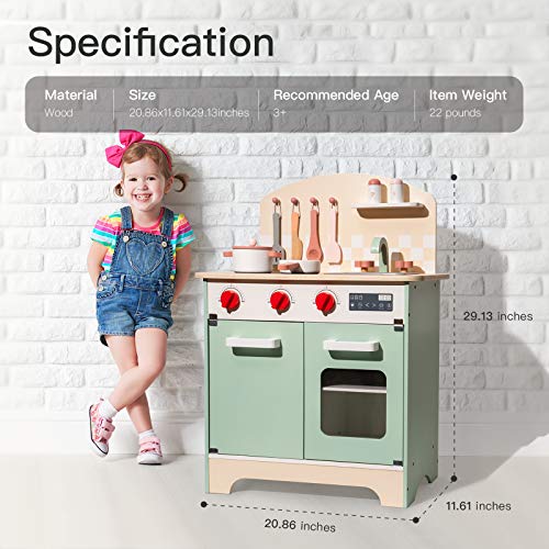 Wooden Kids Pretend Play Kitchen Set U37240