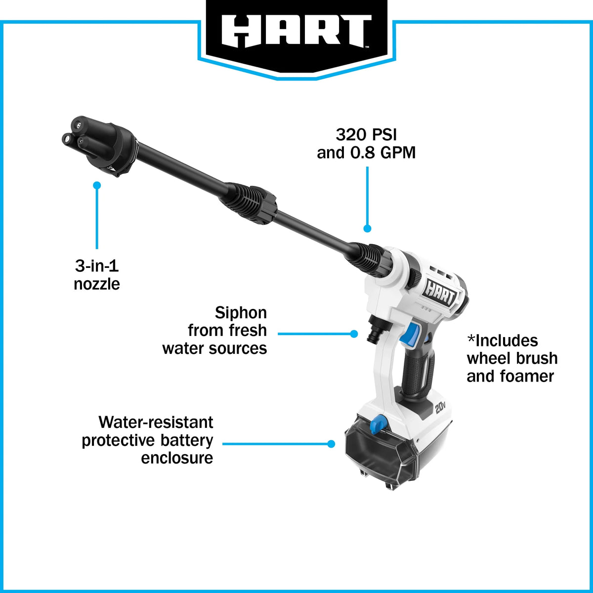 Cordless Pressurized Vehicle Cleaner D575