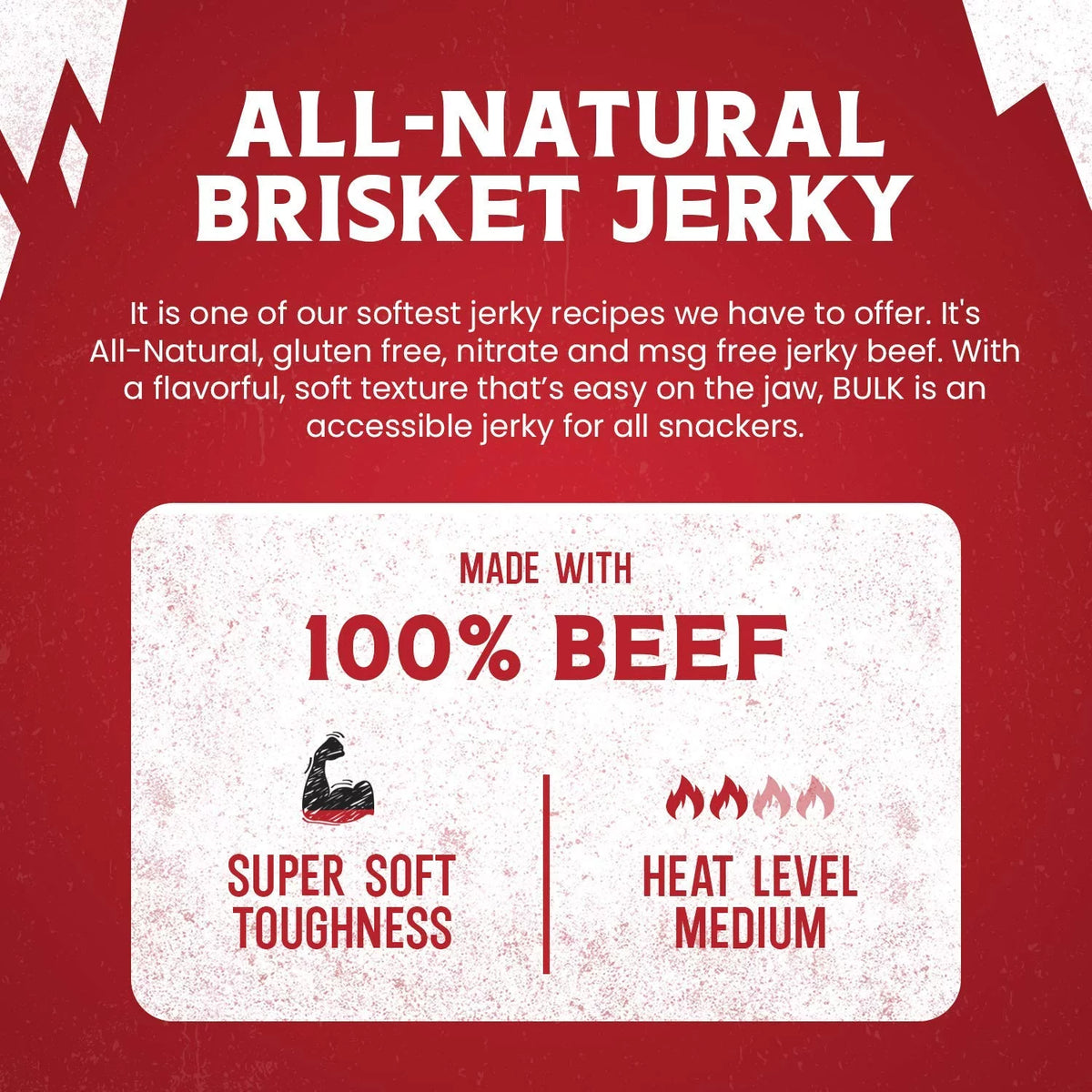 Beef Jerky Brisket Dried Beef 8oz N50429