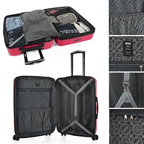 Hard Shell ABS Luggage Set of 3 Piece with TSA Combination Lock V99595