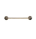 Antique Copper Towel Bar with Black Marble I371