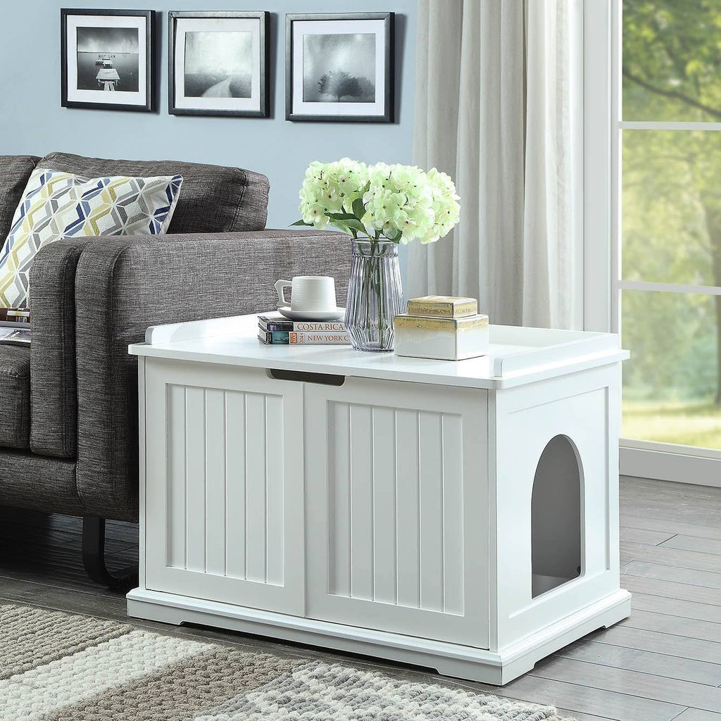 Cat Washroom Storage Bench, Litter Box Cover C52894