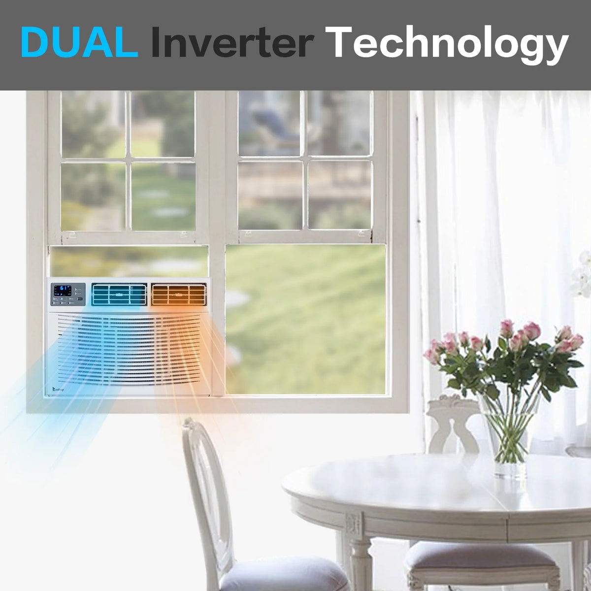 8000 BTU Heat And Cool Window Air Conditioner K10872