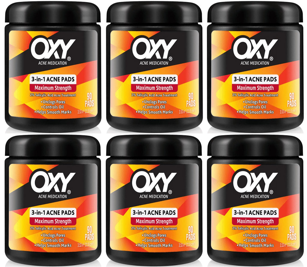 6 Pack 3-In-1 Acne Treatment Pads X3052
