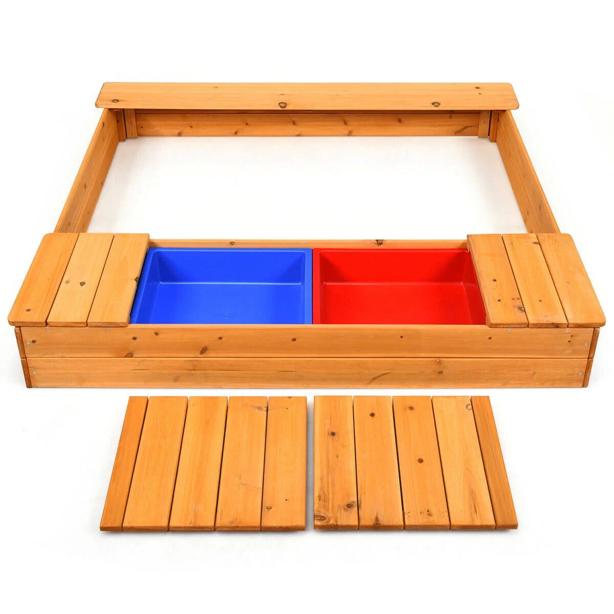 Kids Outdoor Cedar Sandbox T6837