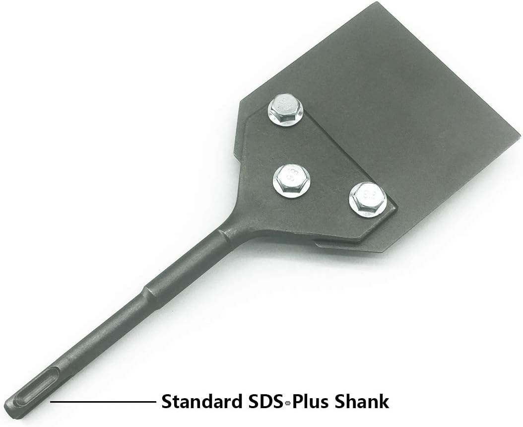 4 Inch Wide SDS-Plus Floor Scraper Tile & Thinset Scaling Chisel Pack of 2 T676