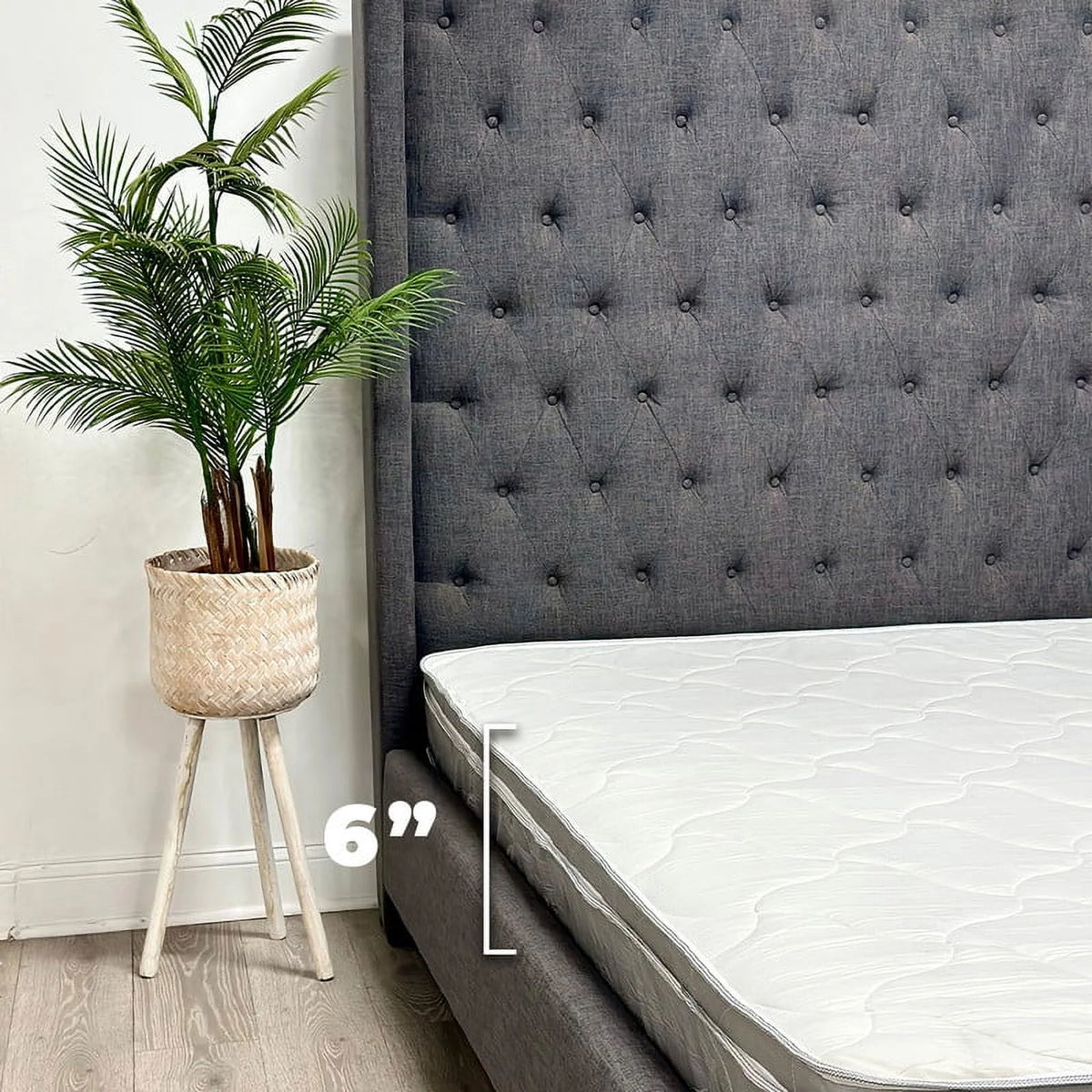 Twin Size 6 Inch Foam & Spring Hybrid Mattress P3079