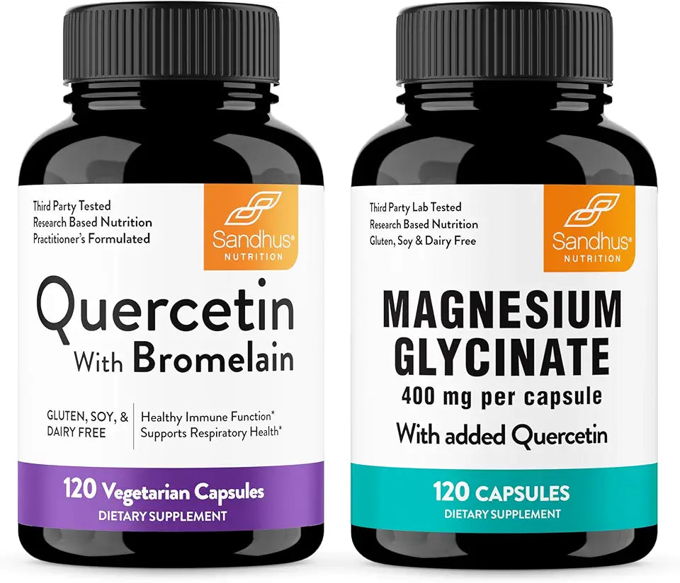 Quercetin with Bromelain & Magnesium Glycinate Capsules Q670044