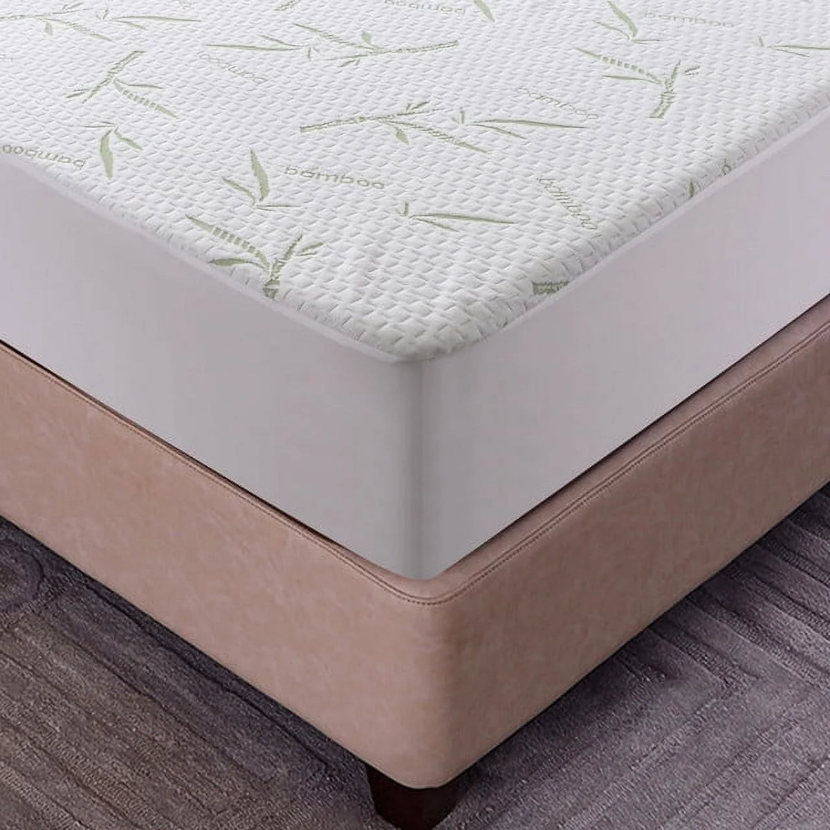 Twin Size Waterproof Bamboo Mattress Protector with Cooling Fabric Q894