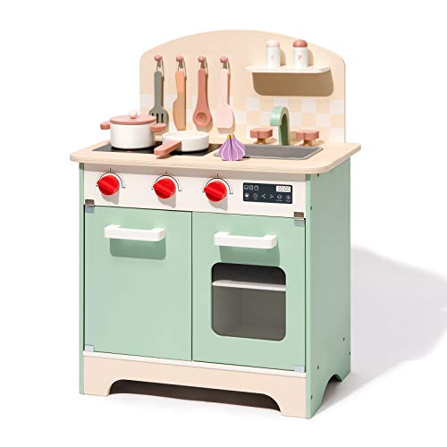 Wooden Kids Pretend Play Kitchen Set U37240
