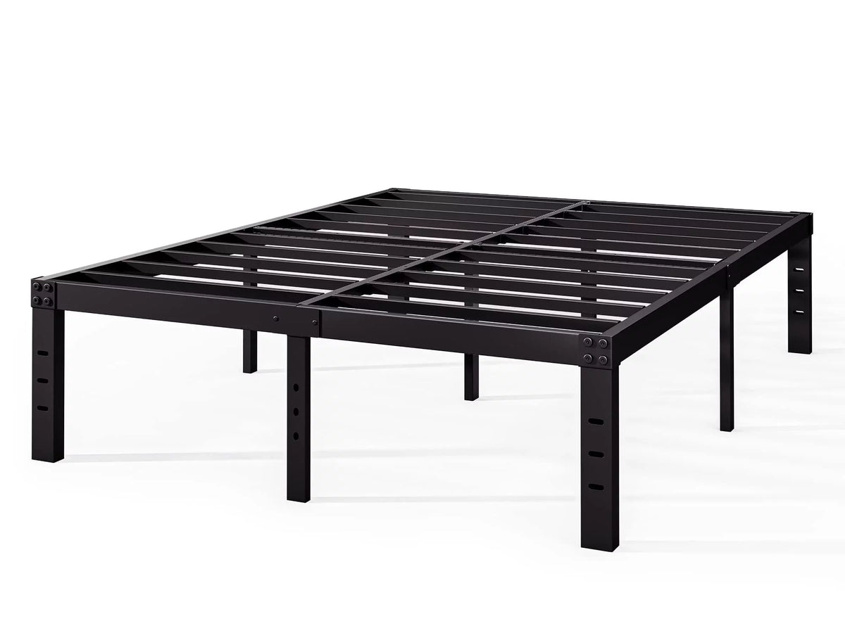 14" Queen Metal Bed Frame with Steel Slats P201229