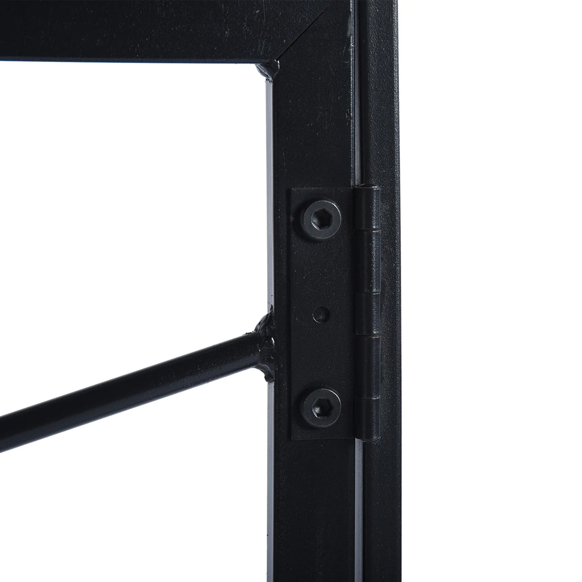 39.4-inch Black Folding Desk with Metal Frame and Wood Top O53351