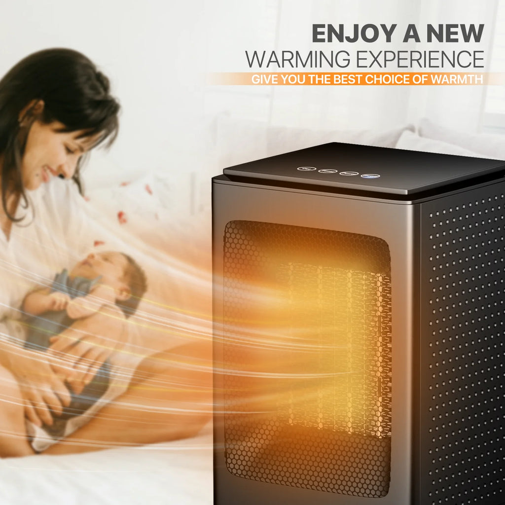 1500W PTC Electric Space Heater with Timer, Black U97186