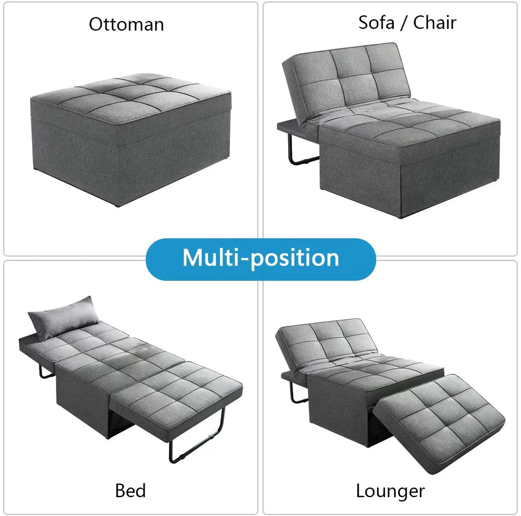 Dark Gray Convertible Sofa Bed G784961