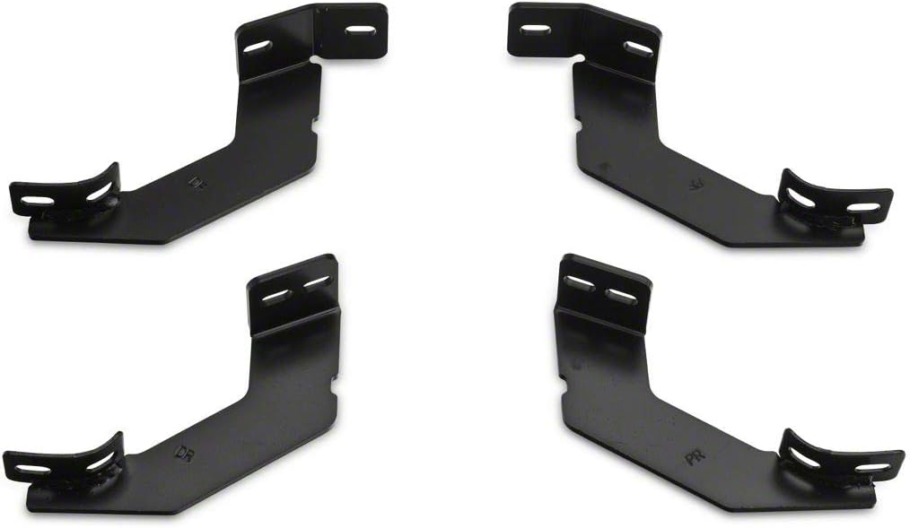 Black Oval Bent End Side Step Bars S6573