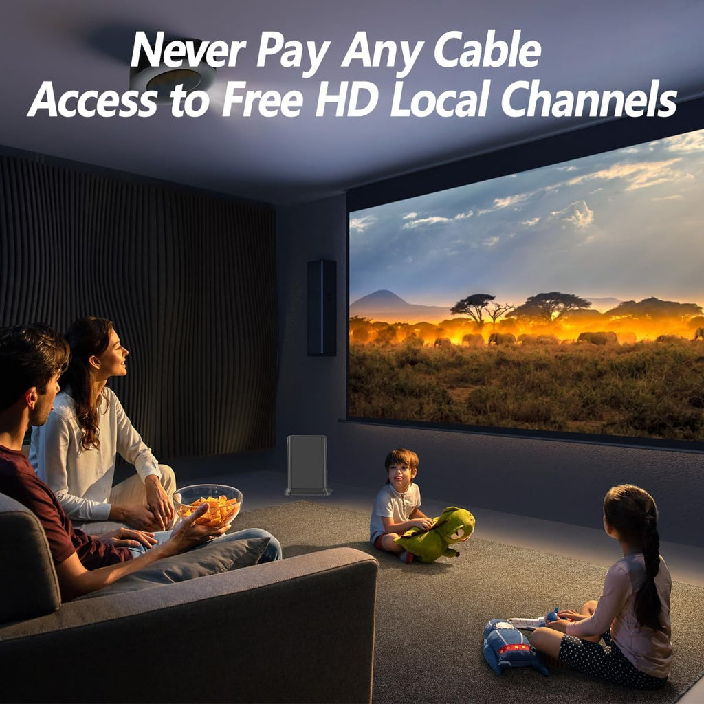 TV Antenna with Amplifier Signal Booster, 32ft Coax Cable B2190