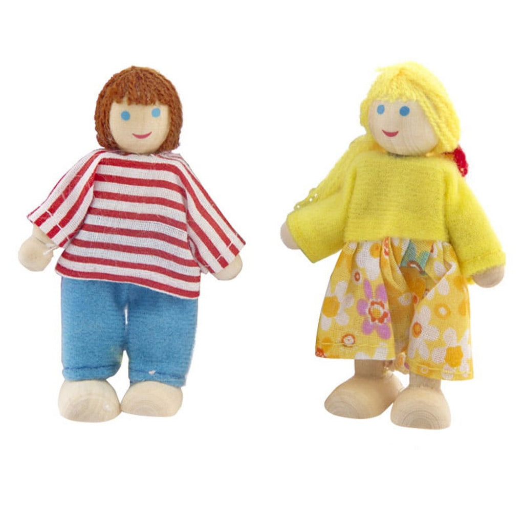 Miniature Dolls House Family 7 People Doll Toy B23459