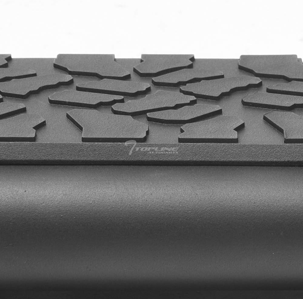 Matte Black Aluminum Side Step Rail Running Boards V2553