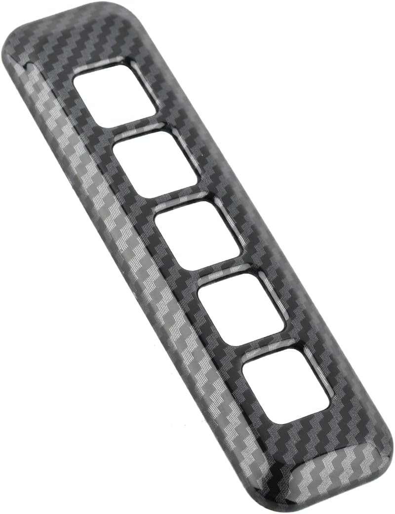 Carbon Fiber Pattern Door Lock Password Button Pillar Post Keypad Trim E229896