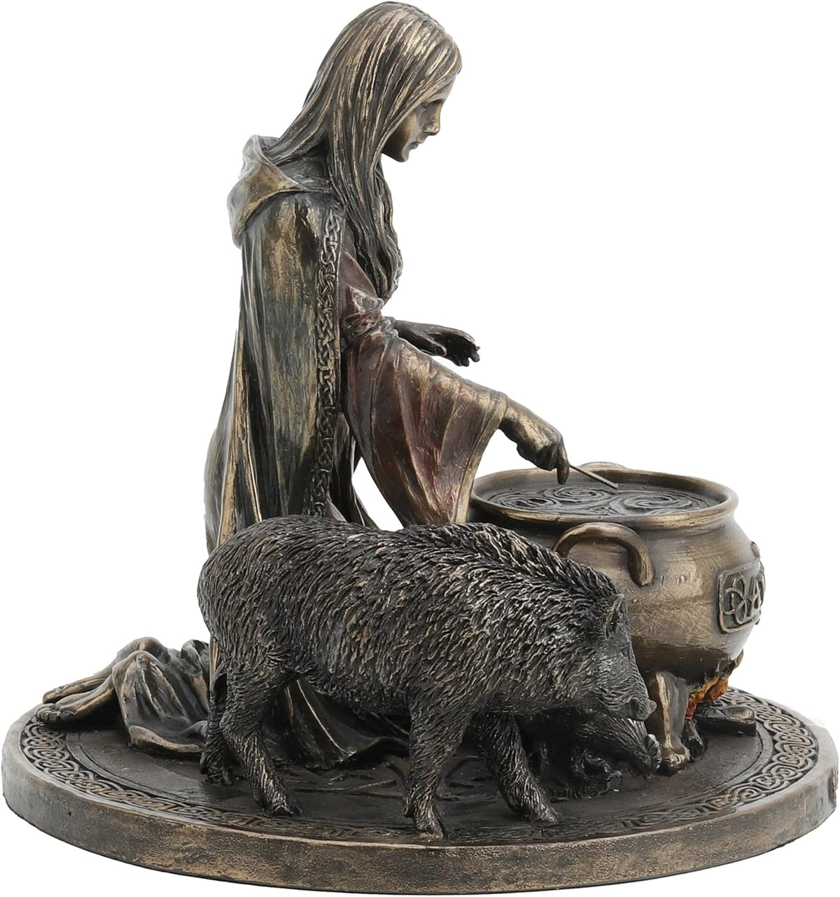 6.25 Tall Cold Cast Resin Antique Bronze Finish Statue Figurine U829722