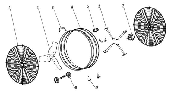 Heavy Duty Drum Fan 36 in A314367