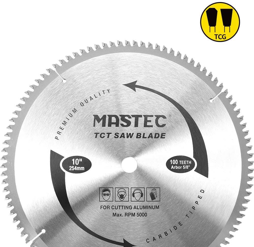 10-Inch 100T Carbide Tooth Saw Blade with 5/8-Inch Arbor E139