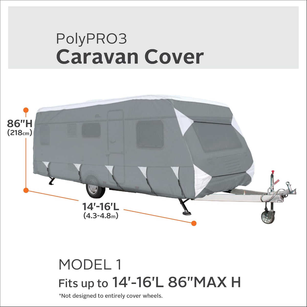 Caravan Cover Fits 20' - 22' Trailers T9062