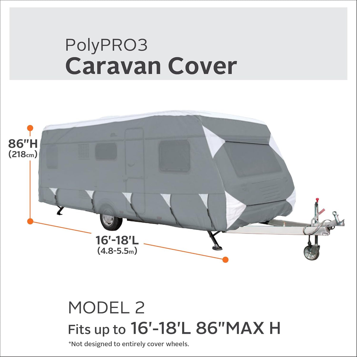 Caravan Cover Fits 20' - 22' Trailers T9062
