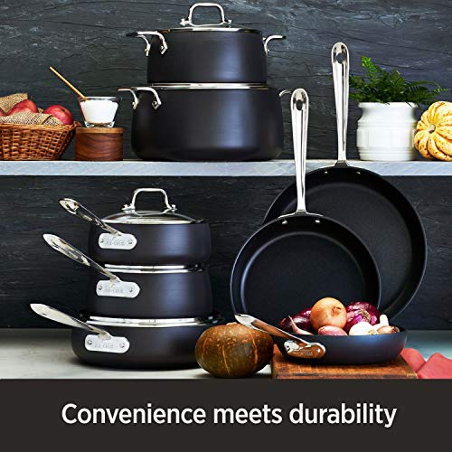Hard Anodized Nonstick Sauce Pan 3.5 Quart Black F326447