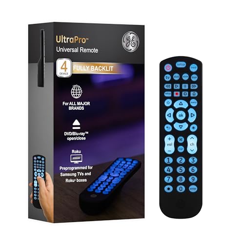 Black 4-Device Universal Remote Control K869