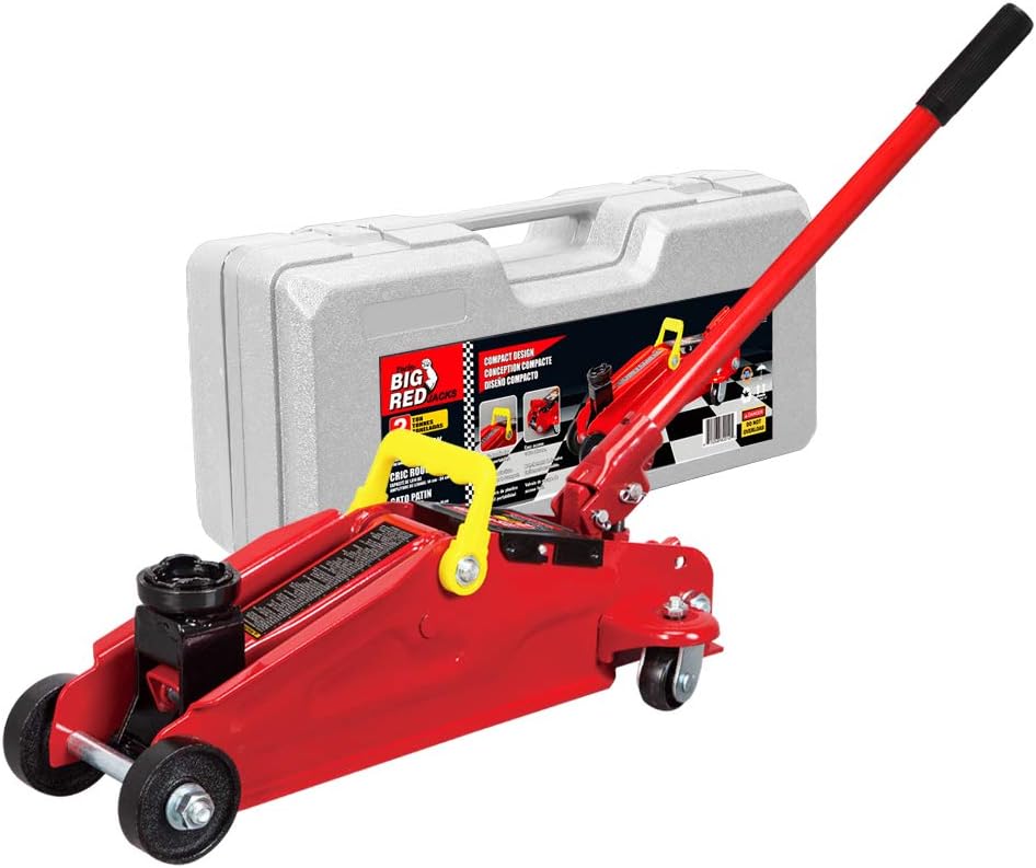 1.5 Ton Hydraulic Trolley Floor Jack with Carrying Case, Pack of 2 Z5708