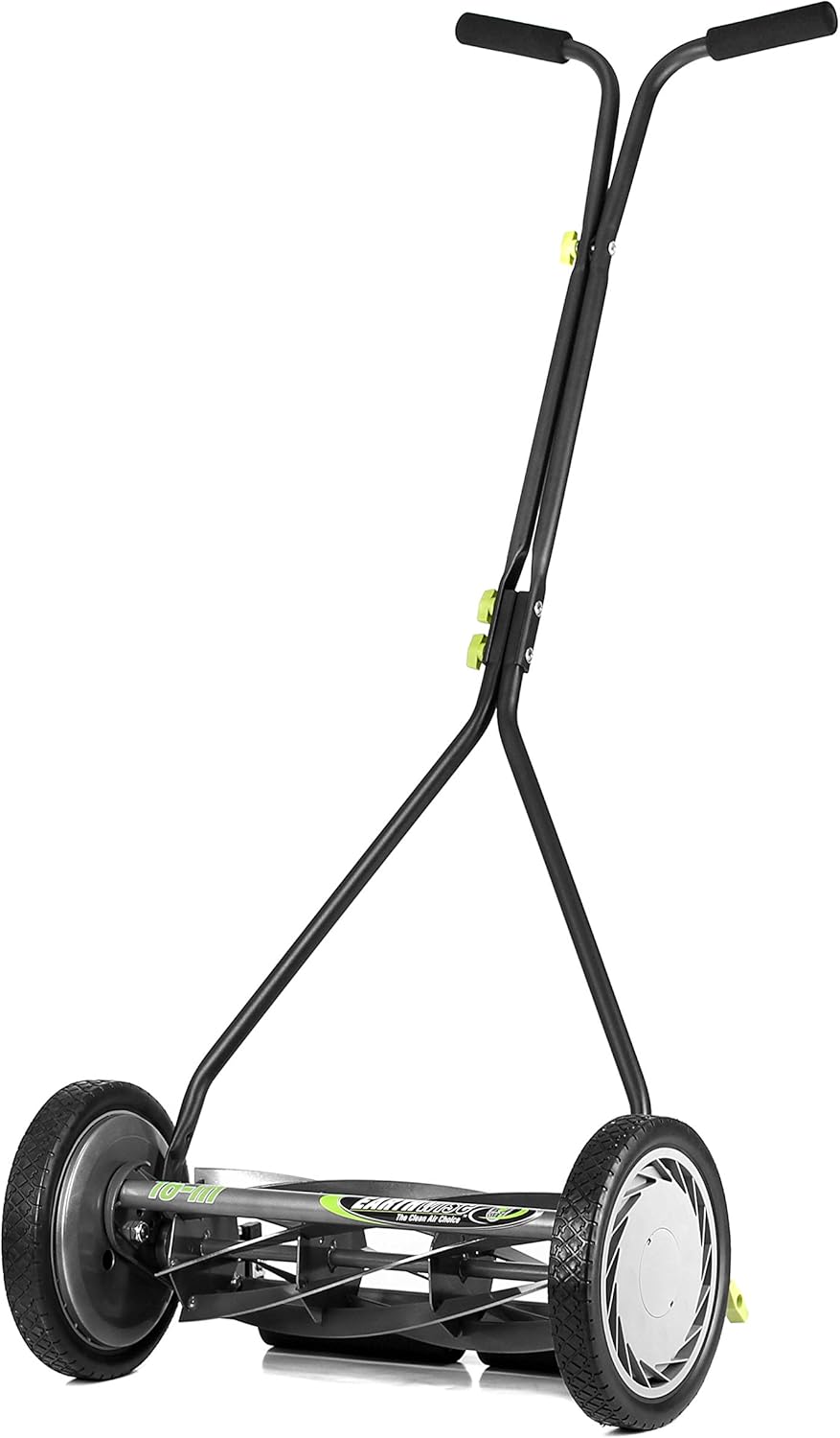 16-Inch 7-Blade Push Reel Lawn Mower and Grass Catcher Bundle O598