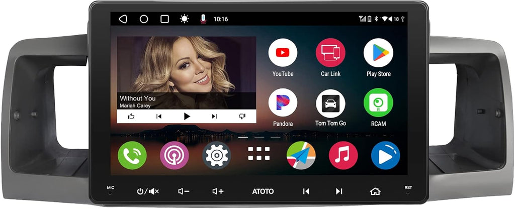 Android Double Din Car Stereo with Wireless CarPlay & Android Auto, 9 inch IPS Display K981129