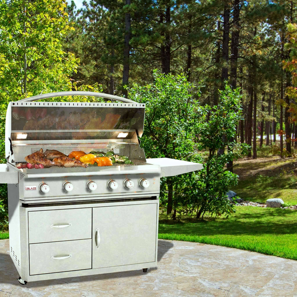 40-Inch 5-Burner Gas Grill Cart Z88401