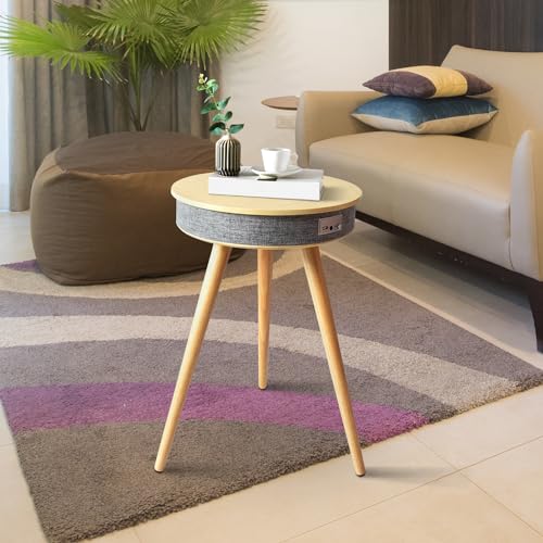 Smart End Table with Charging Station and Bluetooth Speaker G91242