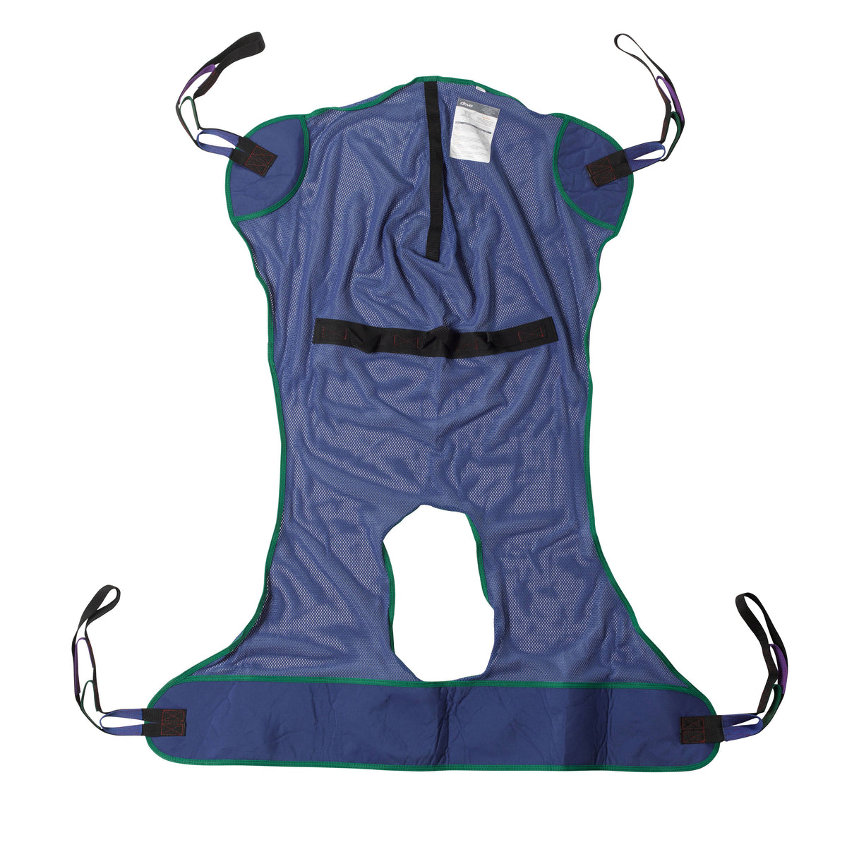 Full Body Patient Lift Sling Mesh with Commode Cutout Medium Q45615